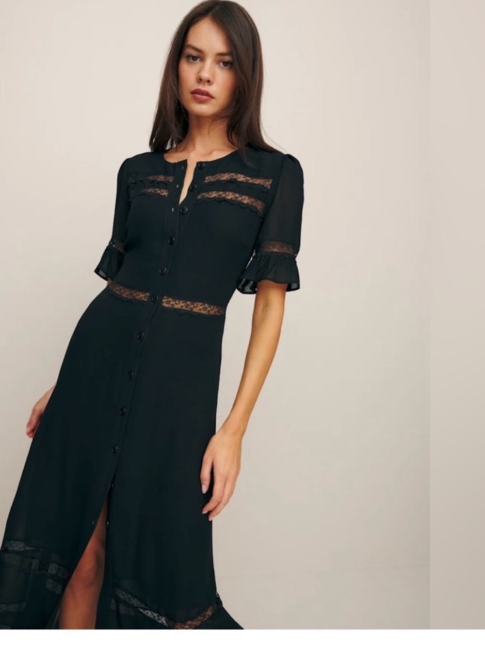 Reformation Woodsen Dress Sz 2 - Picture 5 of 16